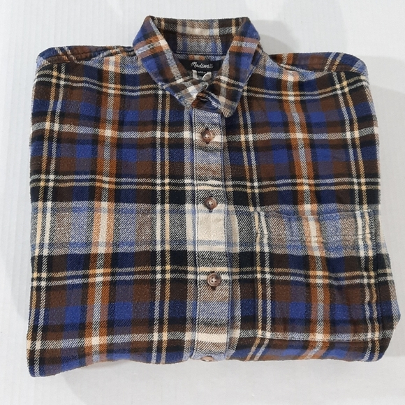 Madewell Flannel Oversized Ex-Boyfriend Shirt in Fuller Plaid - Picture 4 of 5